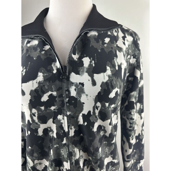 Norma Kamali Reversible Jacket Camo Pockets Full Zip Mock Neck Women's Large - Picture 8 of 16